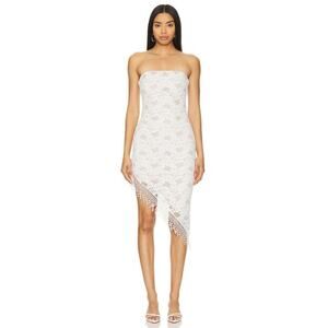 LOBA Arlet Midi Dress Ivory Size L